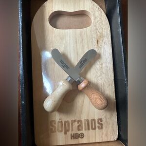 HBO Sopranos Cheese Serving Set. Brand New never opened.
